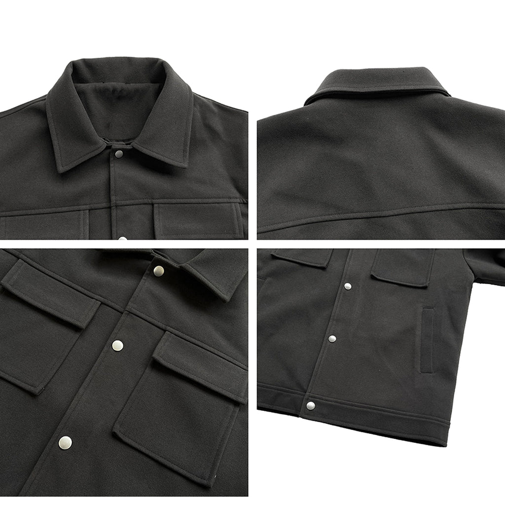 Men's Thick Loose Casual Short Jacket - enhanced image 2