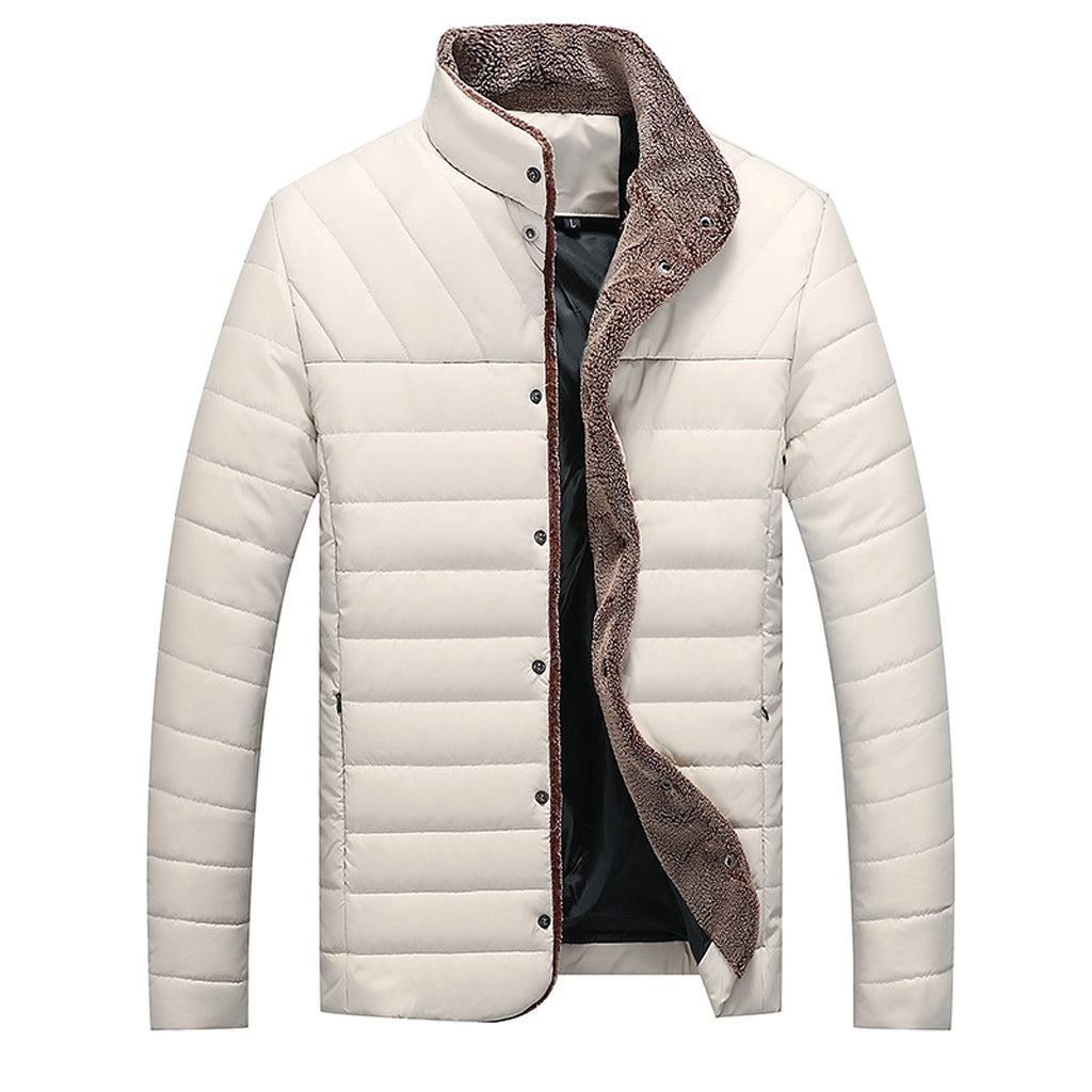 Mid-length Cotton-padded Coat Men's Jacket - enhanced image 2