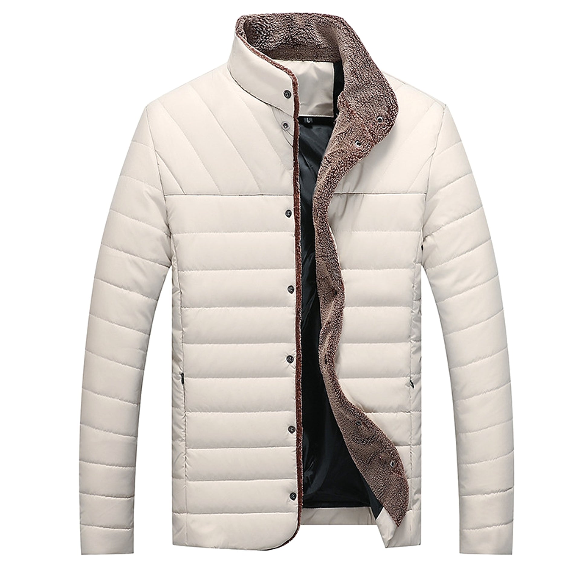 Mid-length Cotton-padded Coat Men's Jacket - enhanced image 2