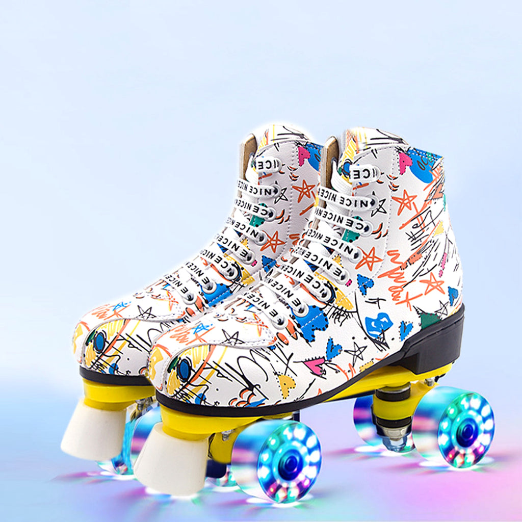 New Cool Roller Skates Double Row Skates - enhanced image 2