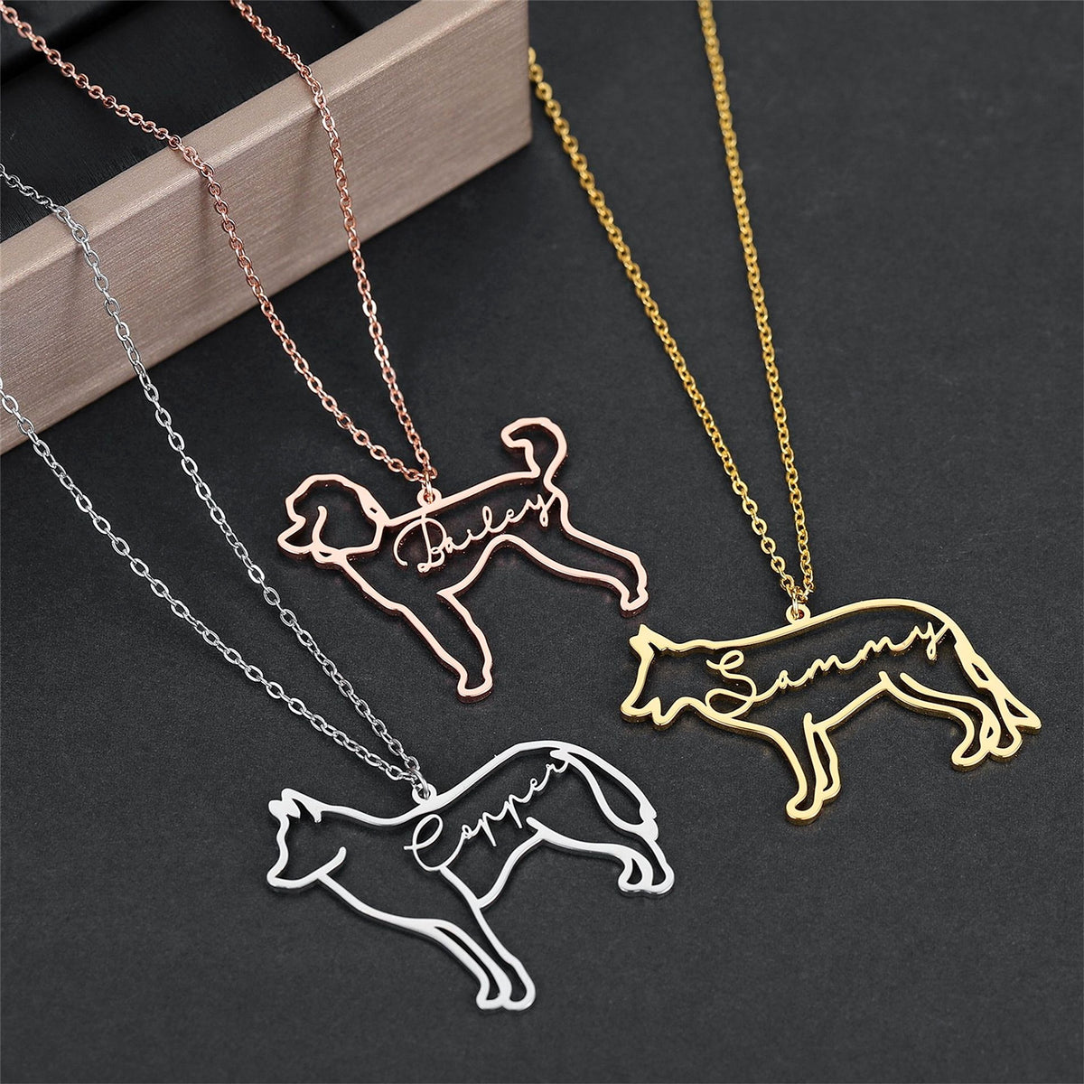 New Hollow Dog Collarbone Chain Of Any Variety - enhanced image 2