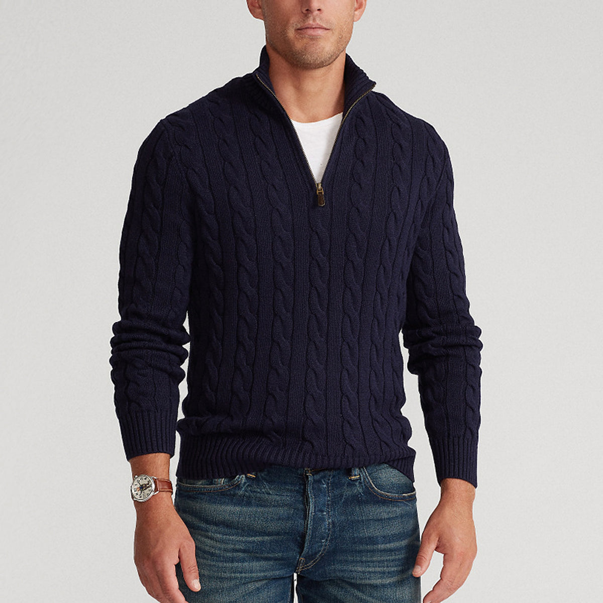 New Men's Warm Thick Needle Turtleneck Sweater Men - enhanced image 2
