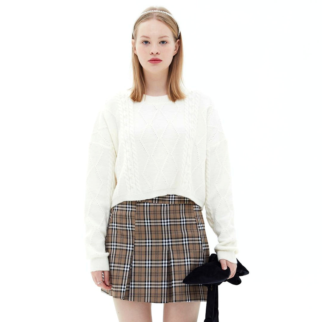 New Solid Pearl Sweater Loose And Versatile For Women - enhanced image 2