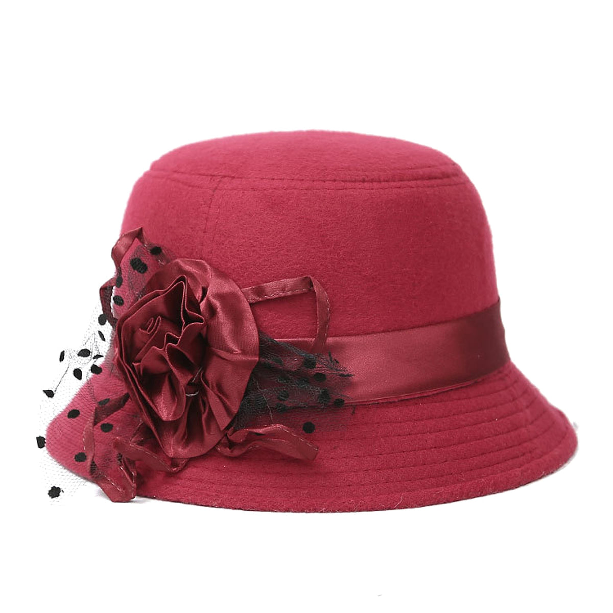 New Style Casual Ladies Big Brim Woolen Hat - enhanced image 2