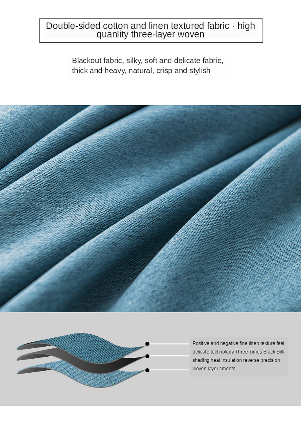 OptiShade™ – Double-Sided Precision Blackout Curtain - enhanced image 2