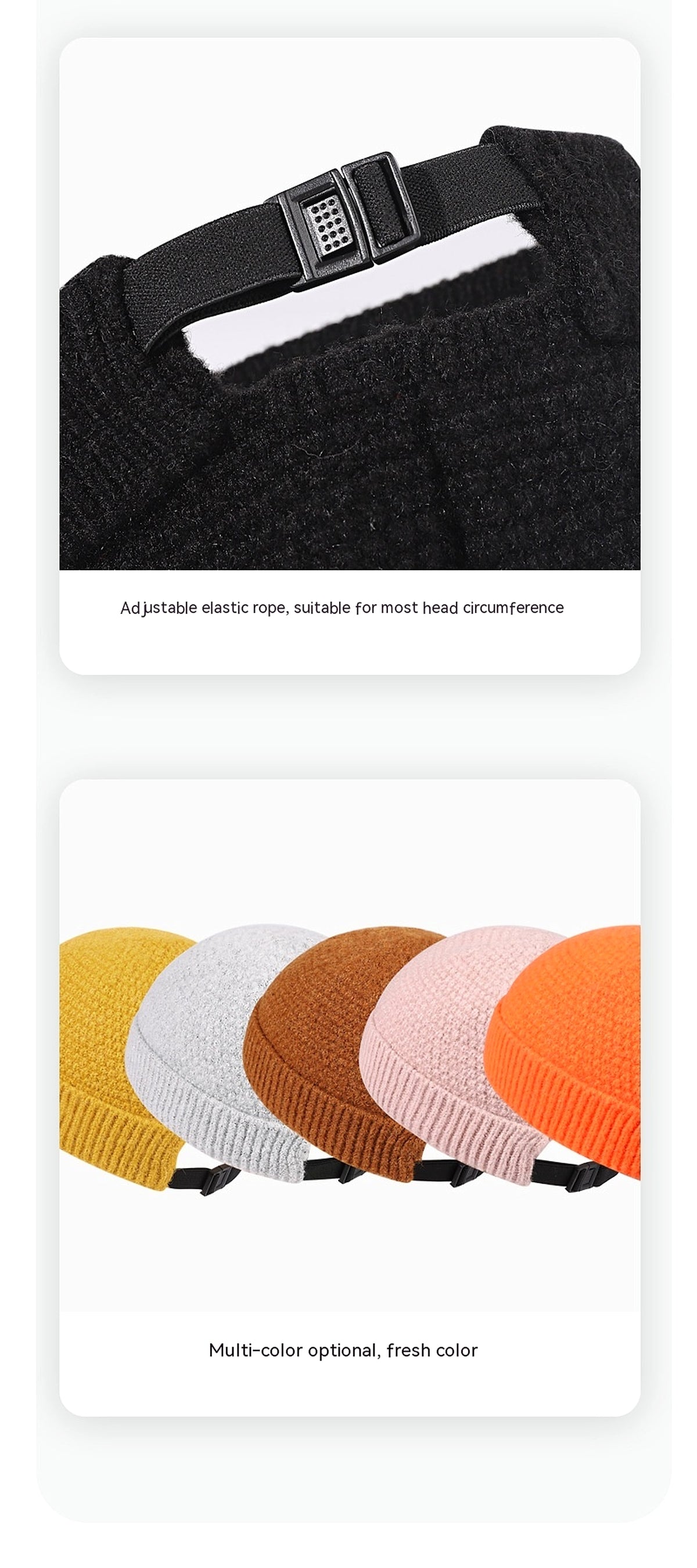Outdoor Warm Hemming Knitted Woolen Cap - enhanced image 2
