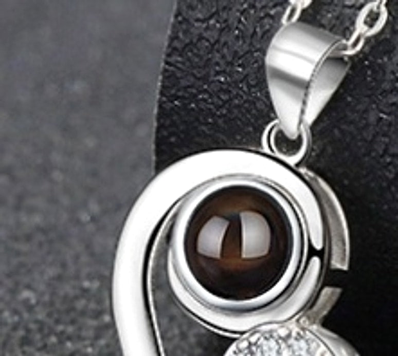 ❤️ Couples Diamond Heart Necklace – Forever Starts Here - enhanced image 2