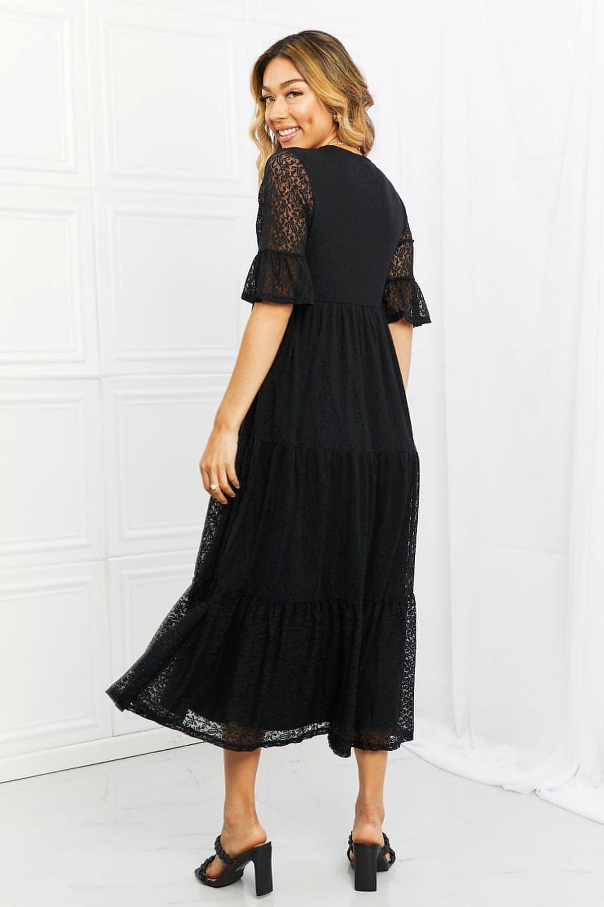 P & Rose Lovely Lace Full Size Tiered Dress - enhanced image 2