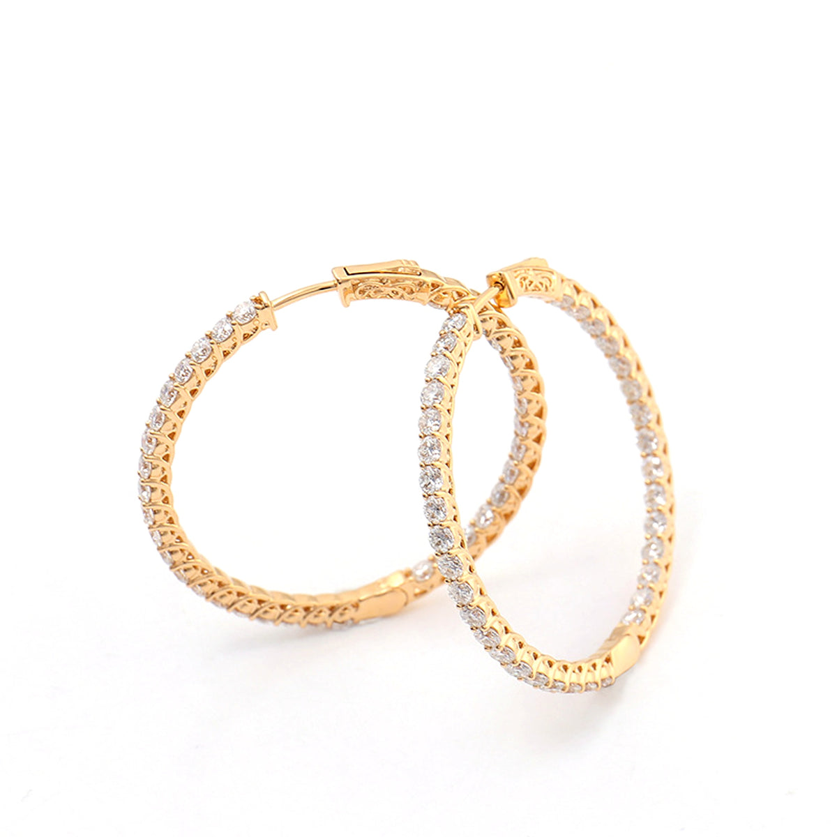 Personalized Big Diameter Earrings – Luxury Statement Jewelry - enhanced image 2