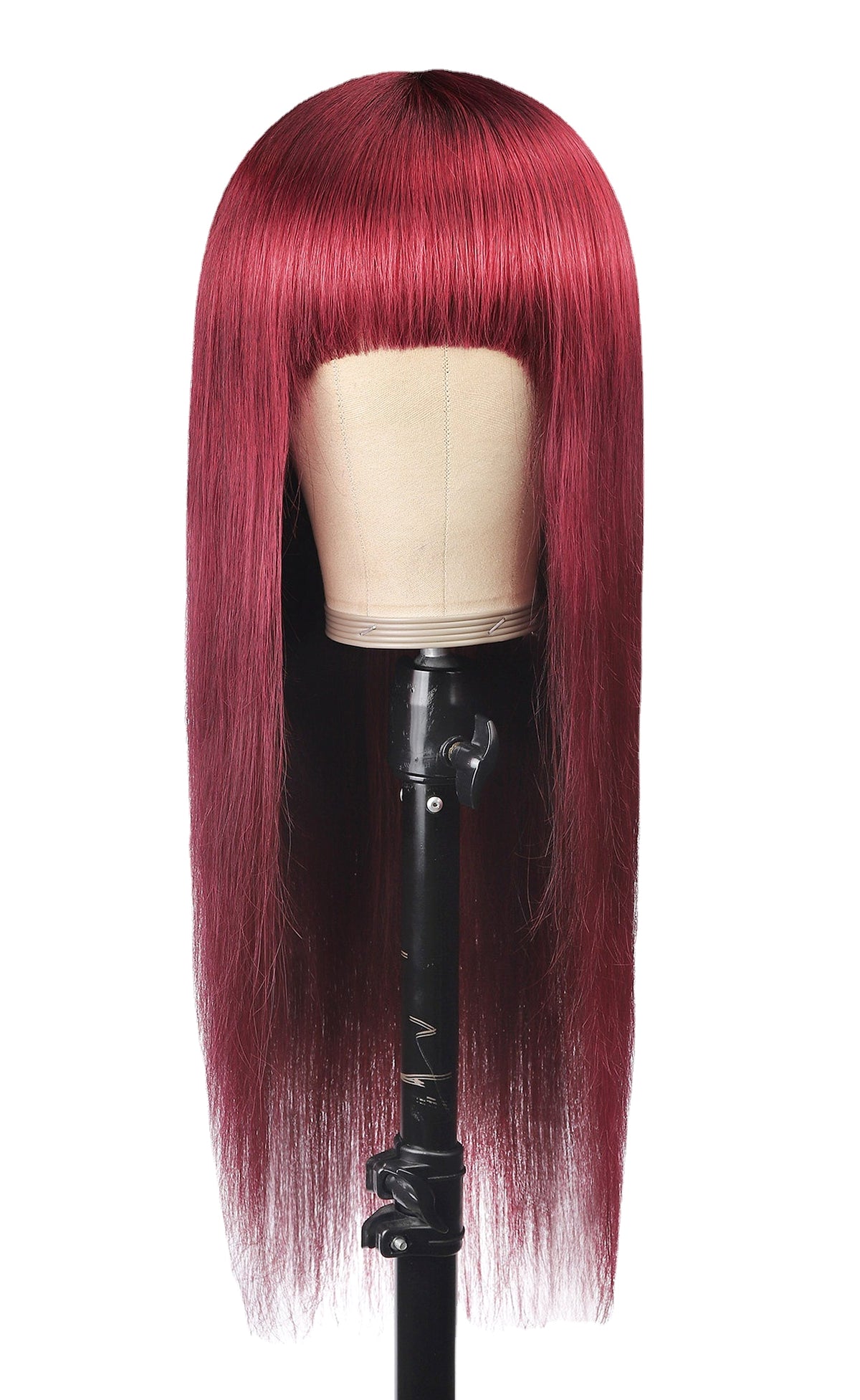 Qi Liuhai Real Hair Wig Straight Hair Headgear - enhanced image 2