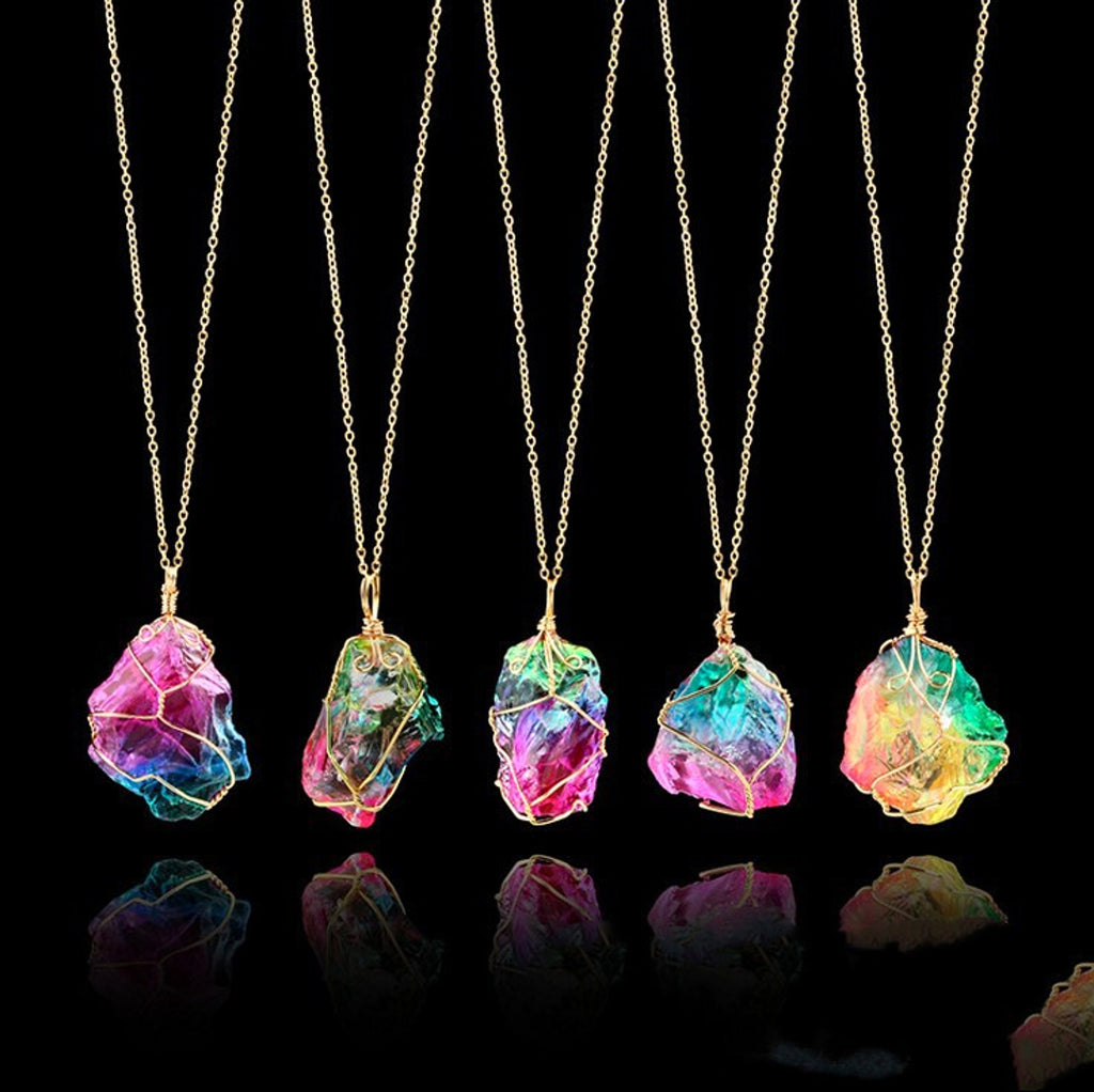 Rainbow Crystal Pendant “Seven Soul Stone” – Wearable Energy. - enhanced image 2