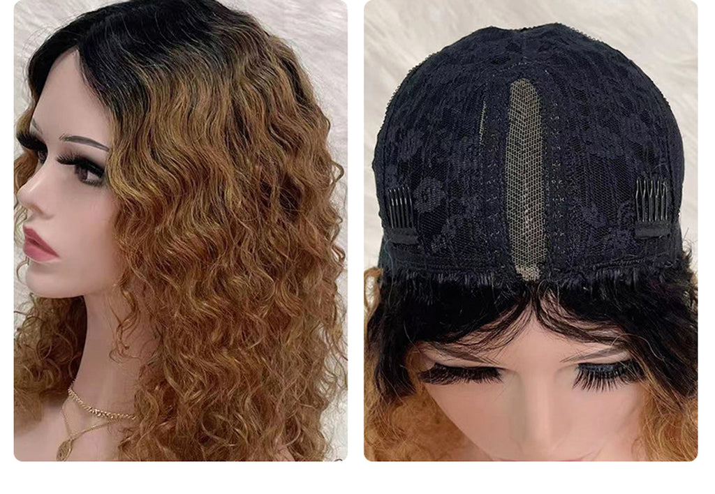 Reality Wig Real Hair Set Sewing Hand Knitted Real Hair - enhanced image 2