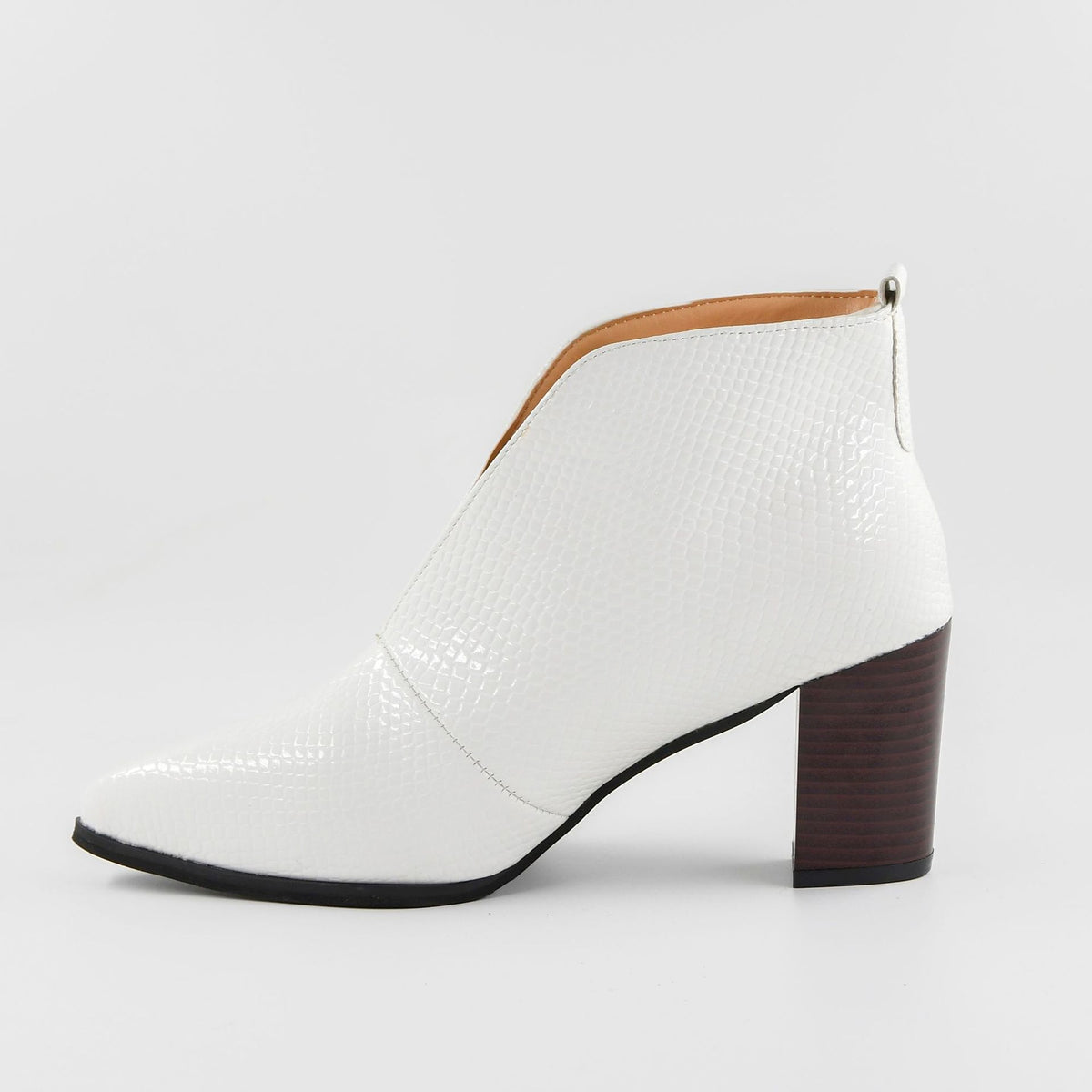 Retro Square Toe Casual Large Size Single Shoe Mid Heel - enhanced image 2