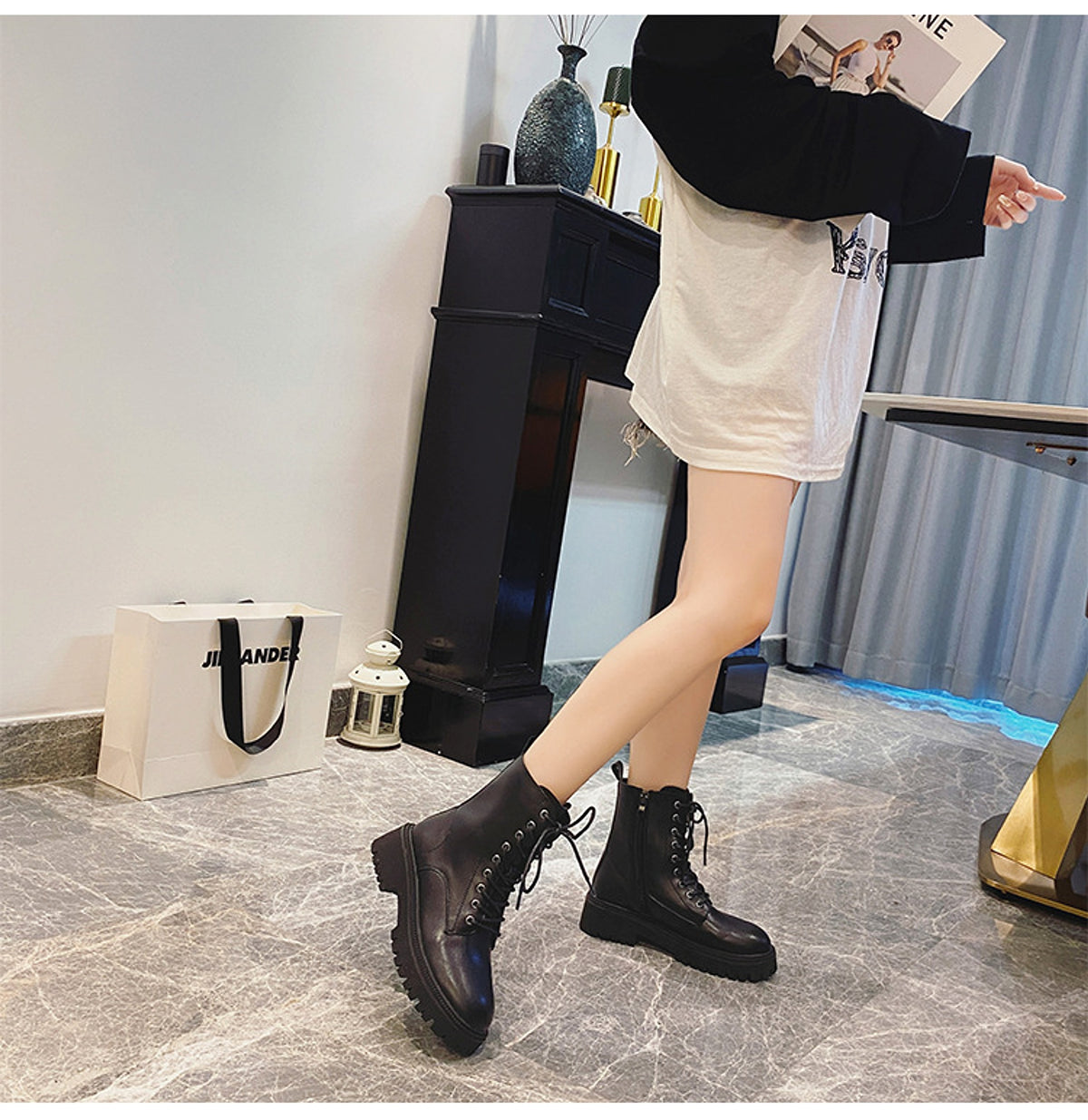 Rhinestone Martin Boots – Sparkle Bold. Walk Tall. - enhanced image 2