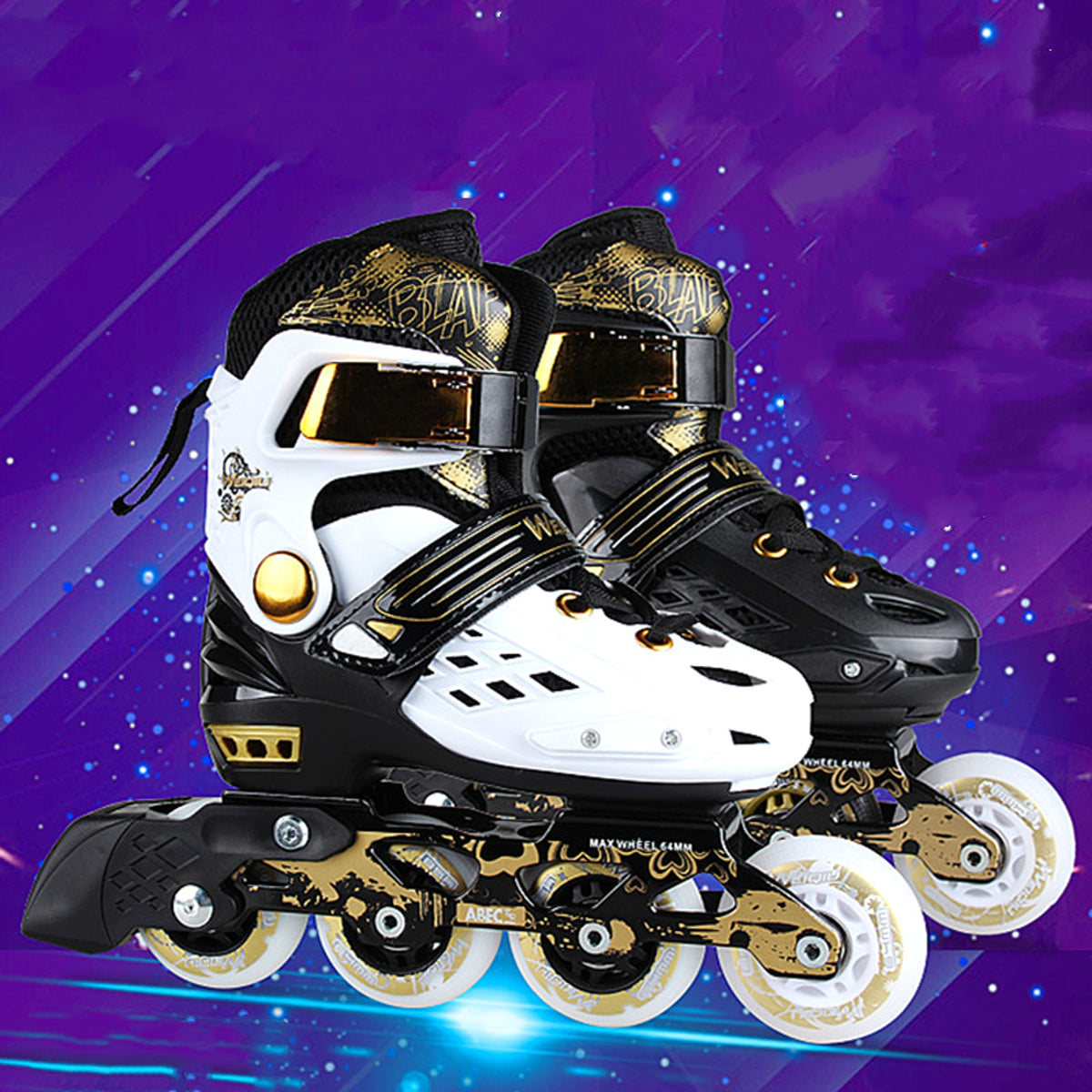 Roller Skates Skating Children Full Flashing - enhanced image 2