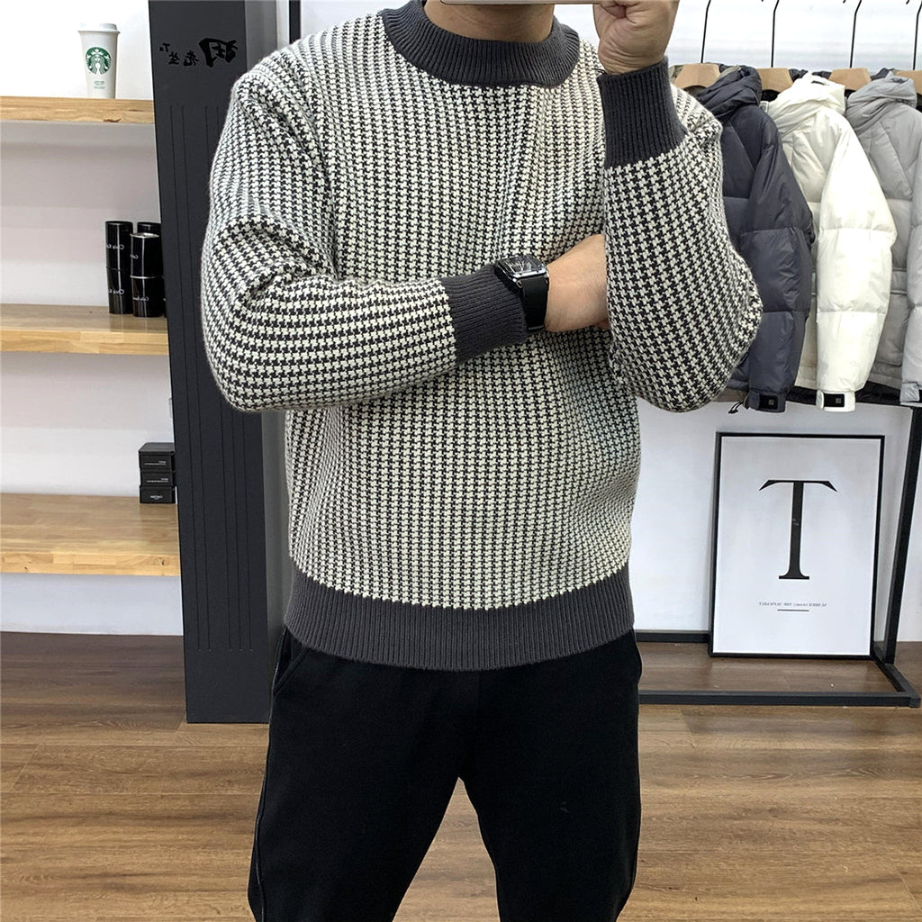 NordKnit™ – Classic Plaid Slim Fit Pullover