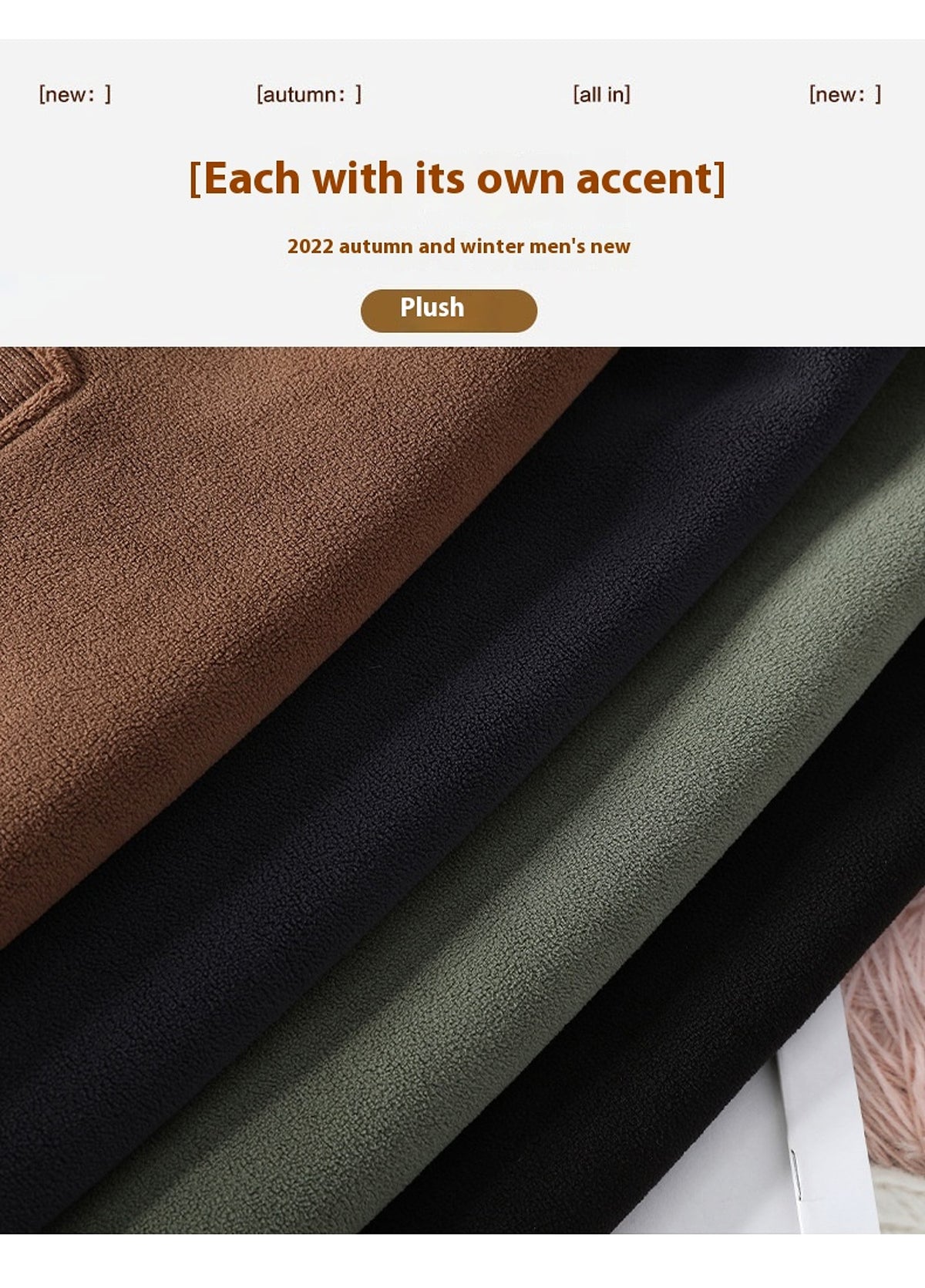 Round Neck Sweater — Men's and Women's Long Sleeves Couple Top - enhanced image 2