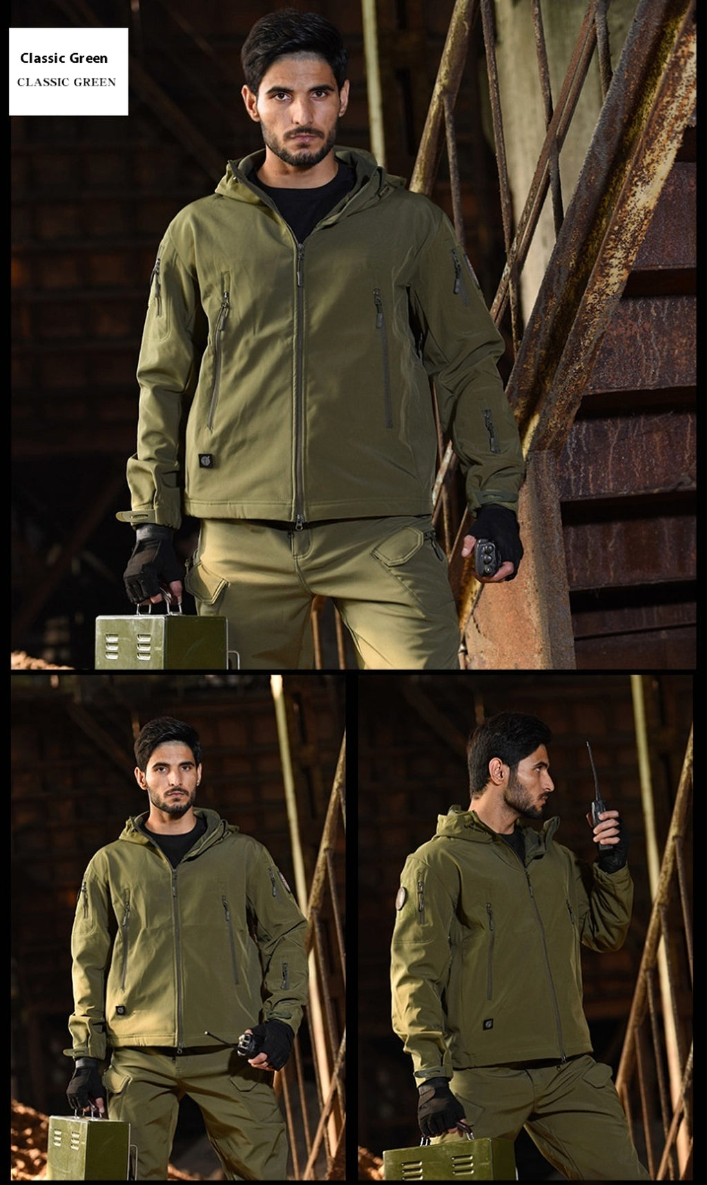 Shark Skin Soft Shell Jacket Outdoor - enhanced image 2