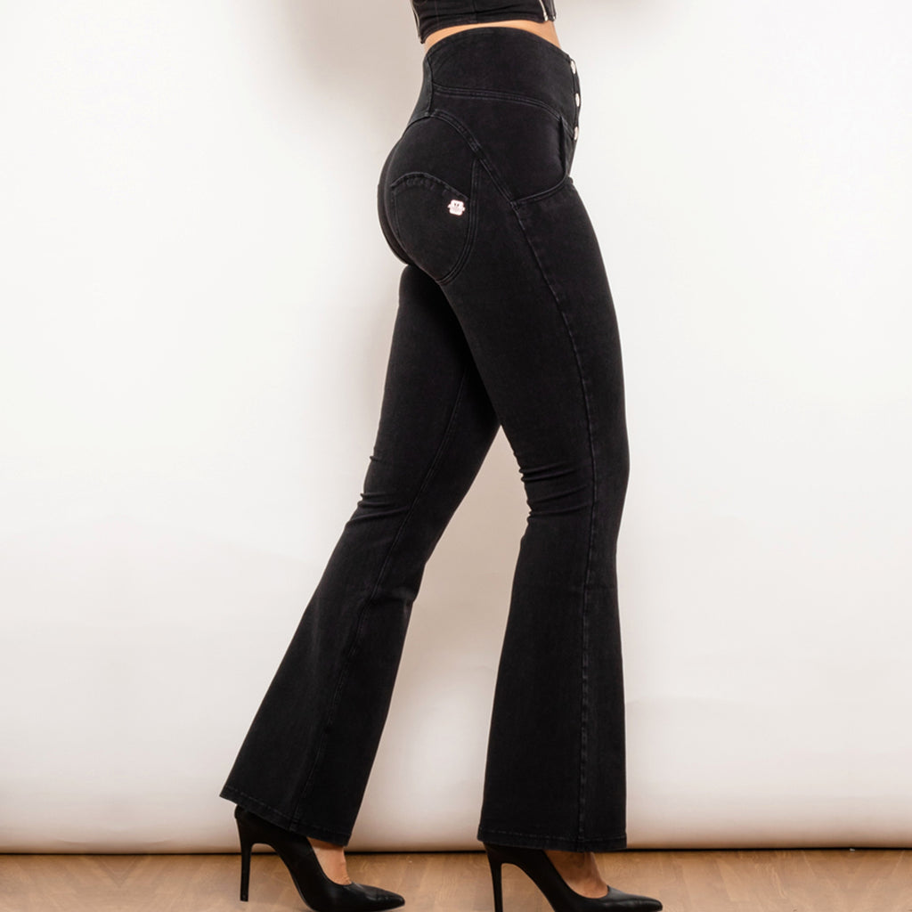 DenimDare™ High Waist Jeans Women NOIR - enhanced image 2