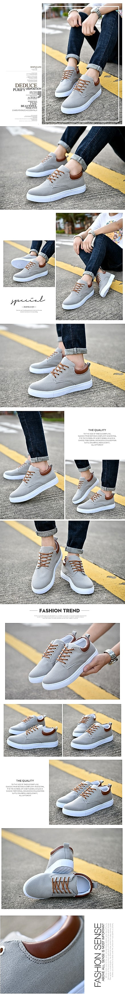 shoes student trend flat men - enhanced image 2