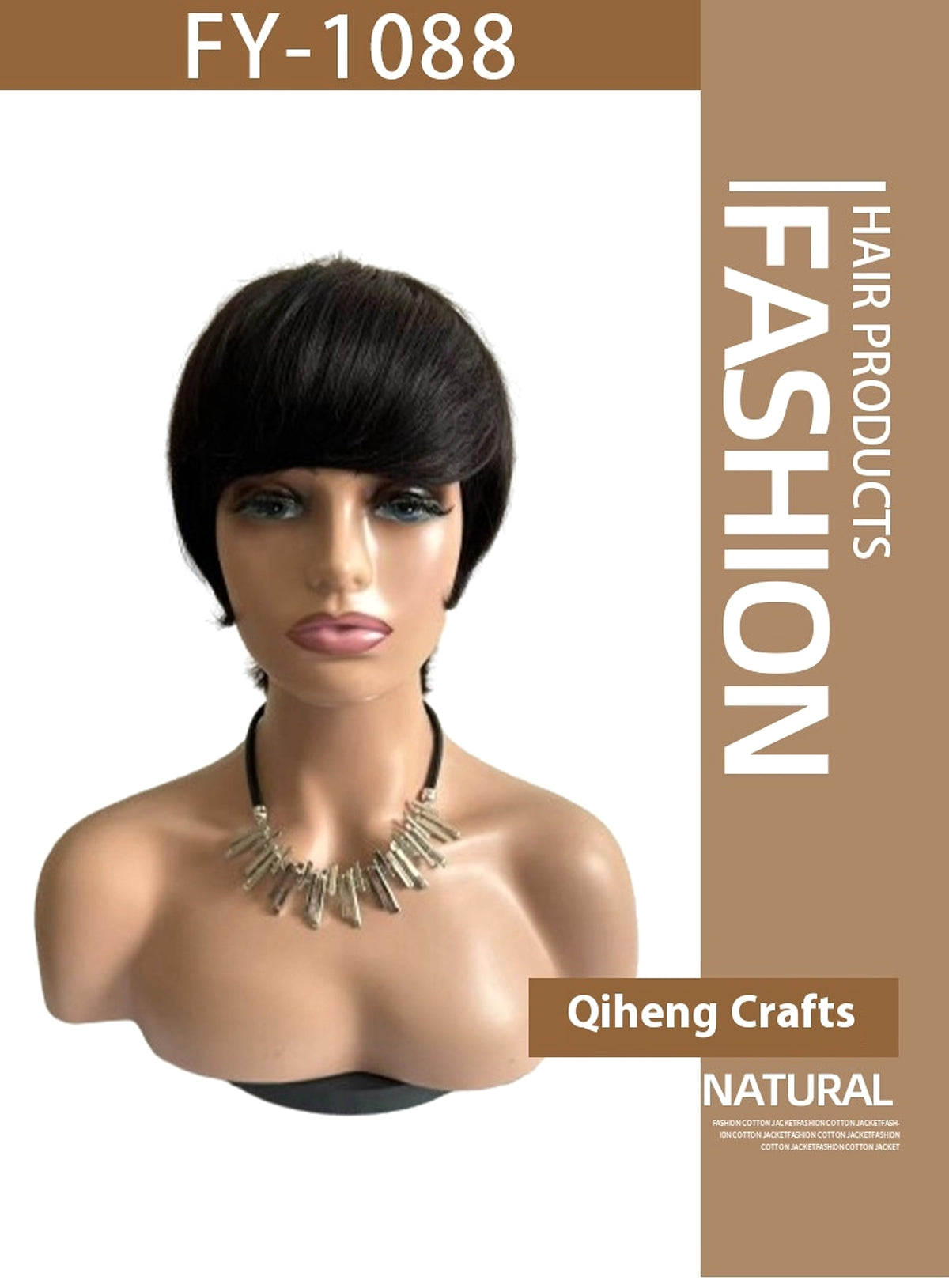 VelvetFlow Short Hair Rihanna Look - Real Human Hair - enhanced image 2