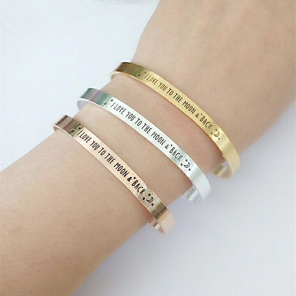 💖 Personalized Adjustable Cuff Bracelet – Your Words, Your Style - enhanced image 2