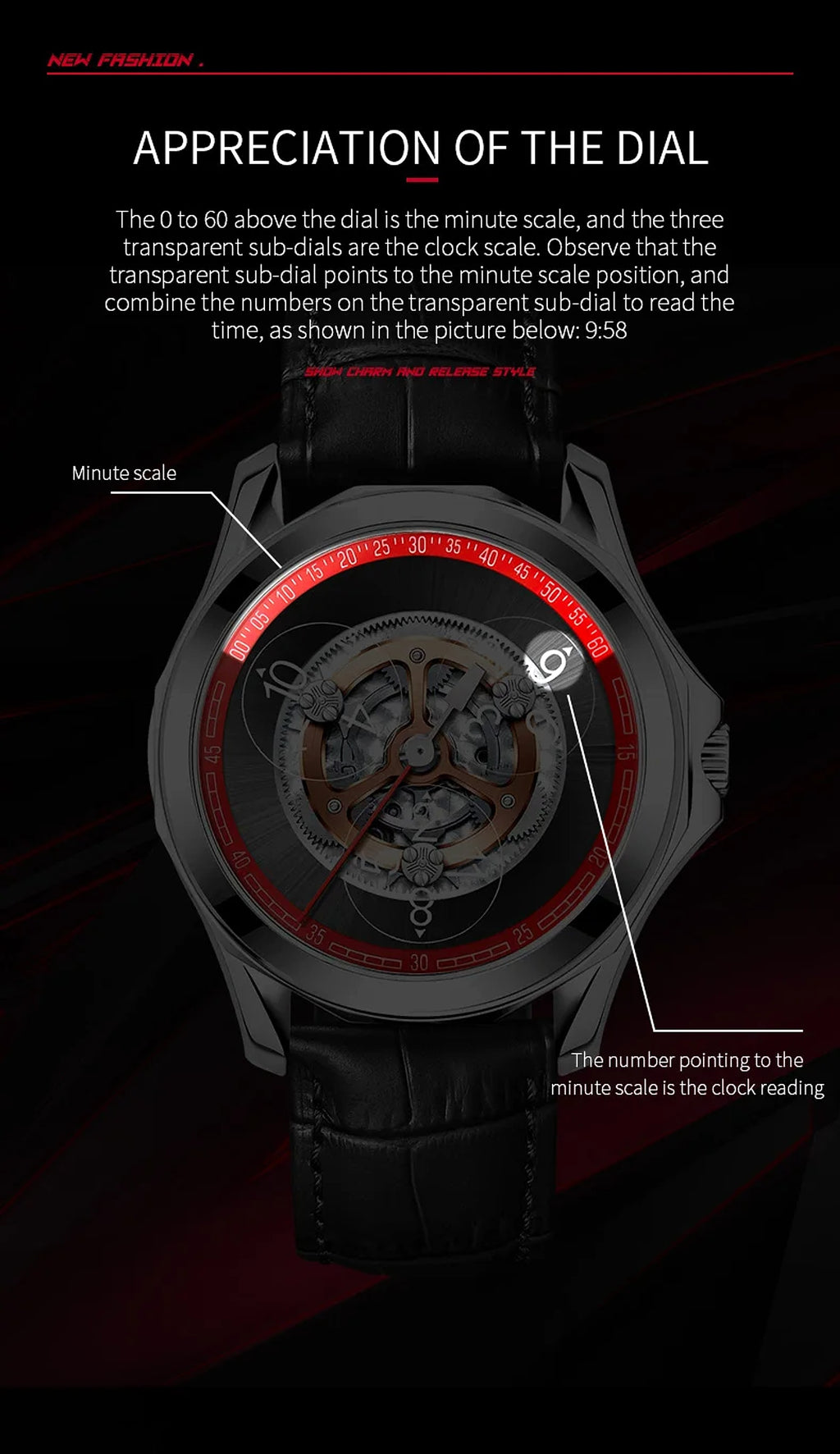 Small Watch Men's Automatic Hollow Mechanical Watch – Precision Craftsmanship - enhanced image 2