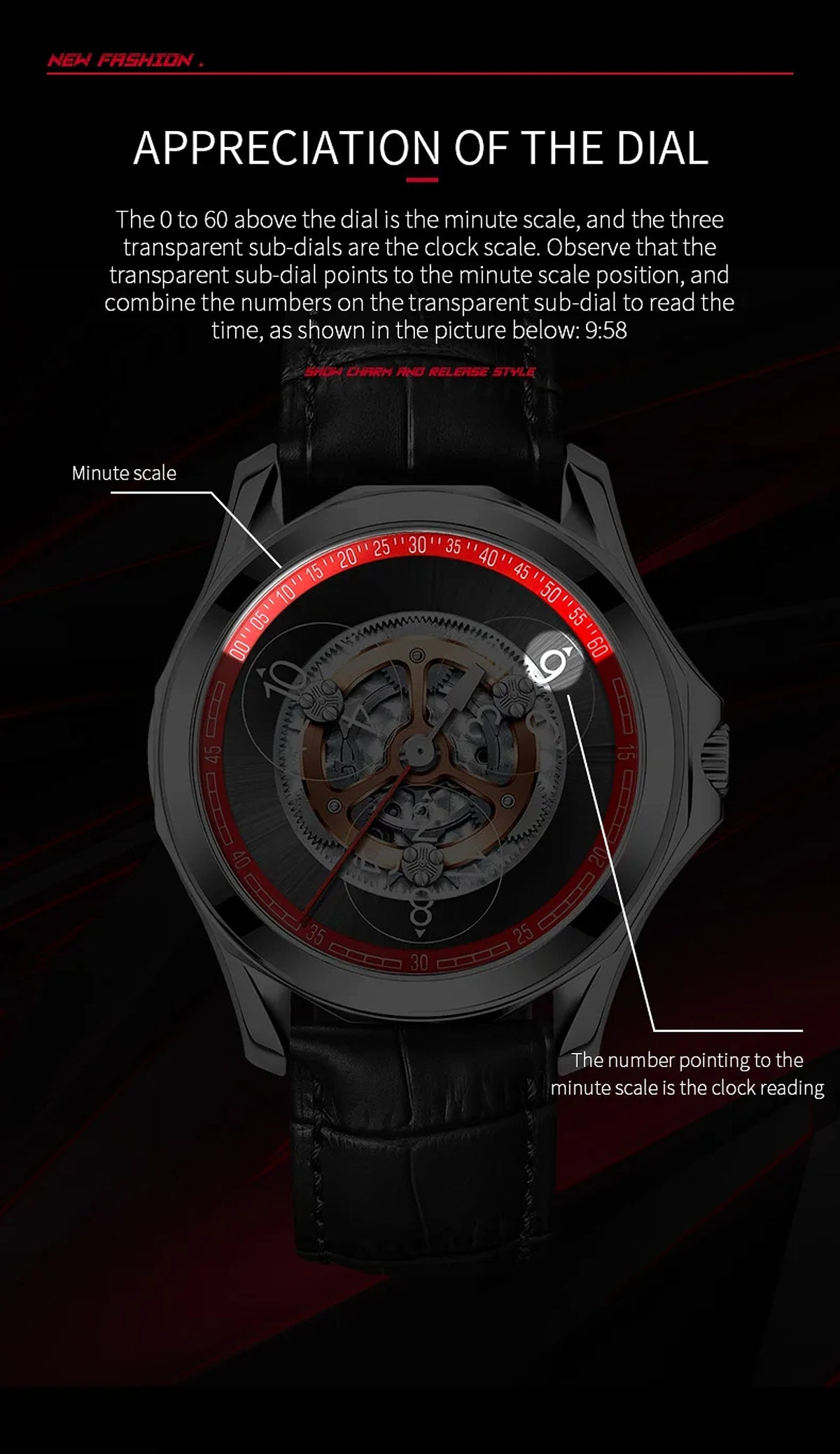 Small Watch Men's Automatic Hollow Mechanical Watch – Precision Craftsmanship - enhanced image 2