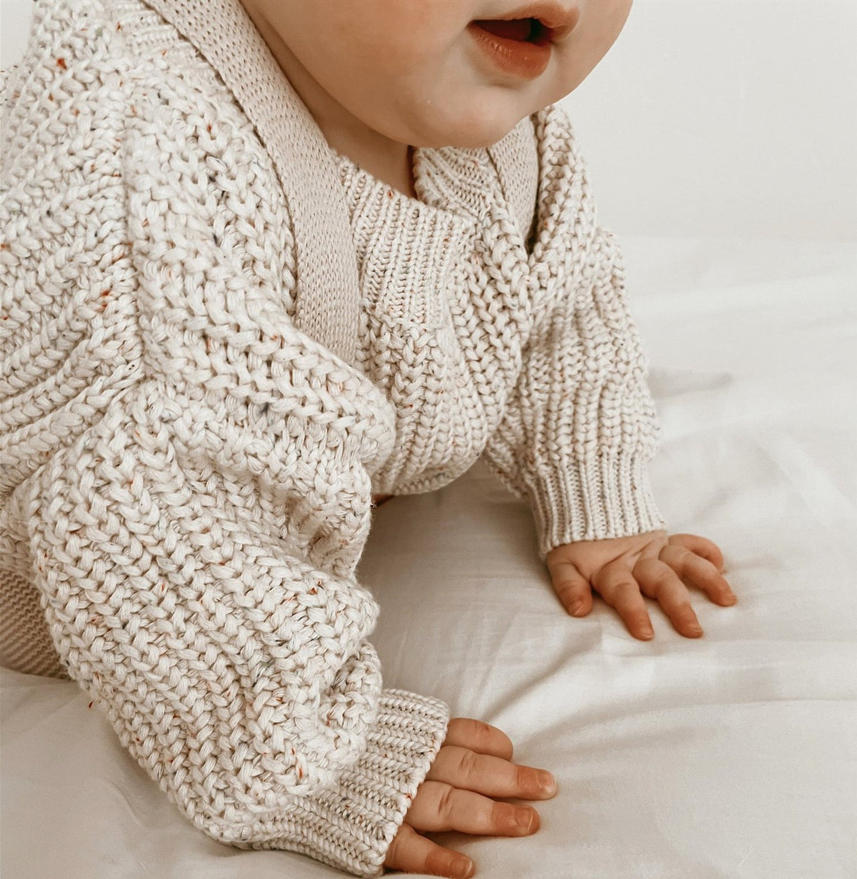 SnuggleThread™ – Cotton Knit Baby Sweater - enhanced image 2
