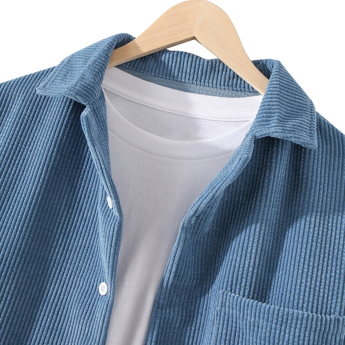 Solid Color Long Sleeve Dress Shirt Men - enhanced image 2