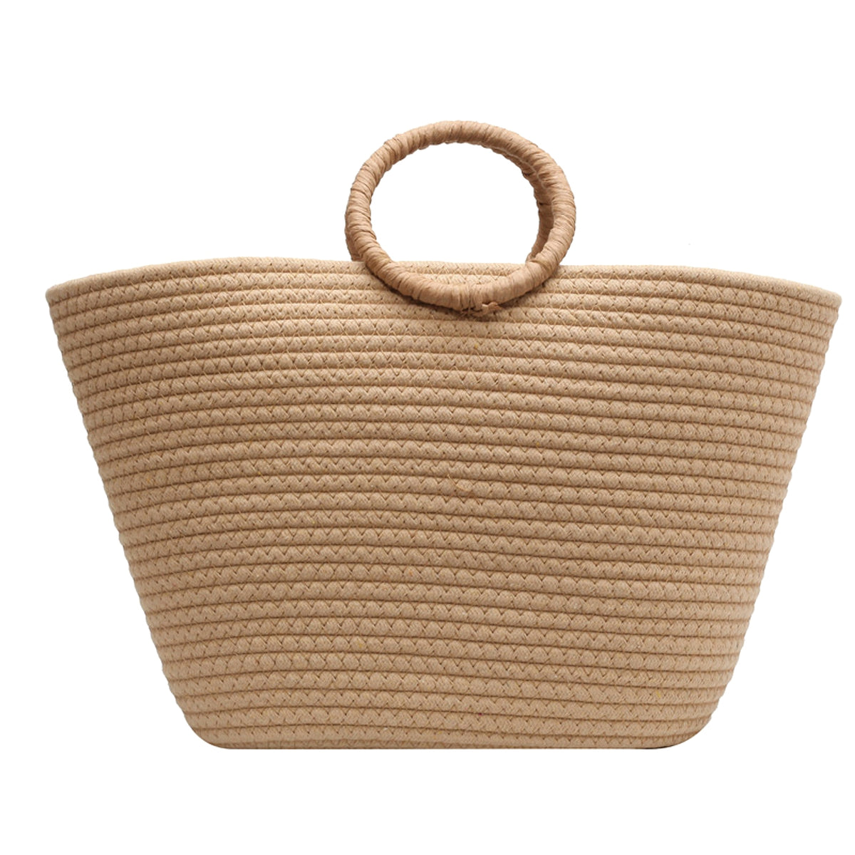 SolunaWeave™ – Beachline Square Straw Tote - enhanced image 2