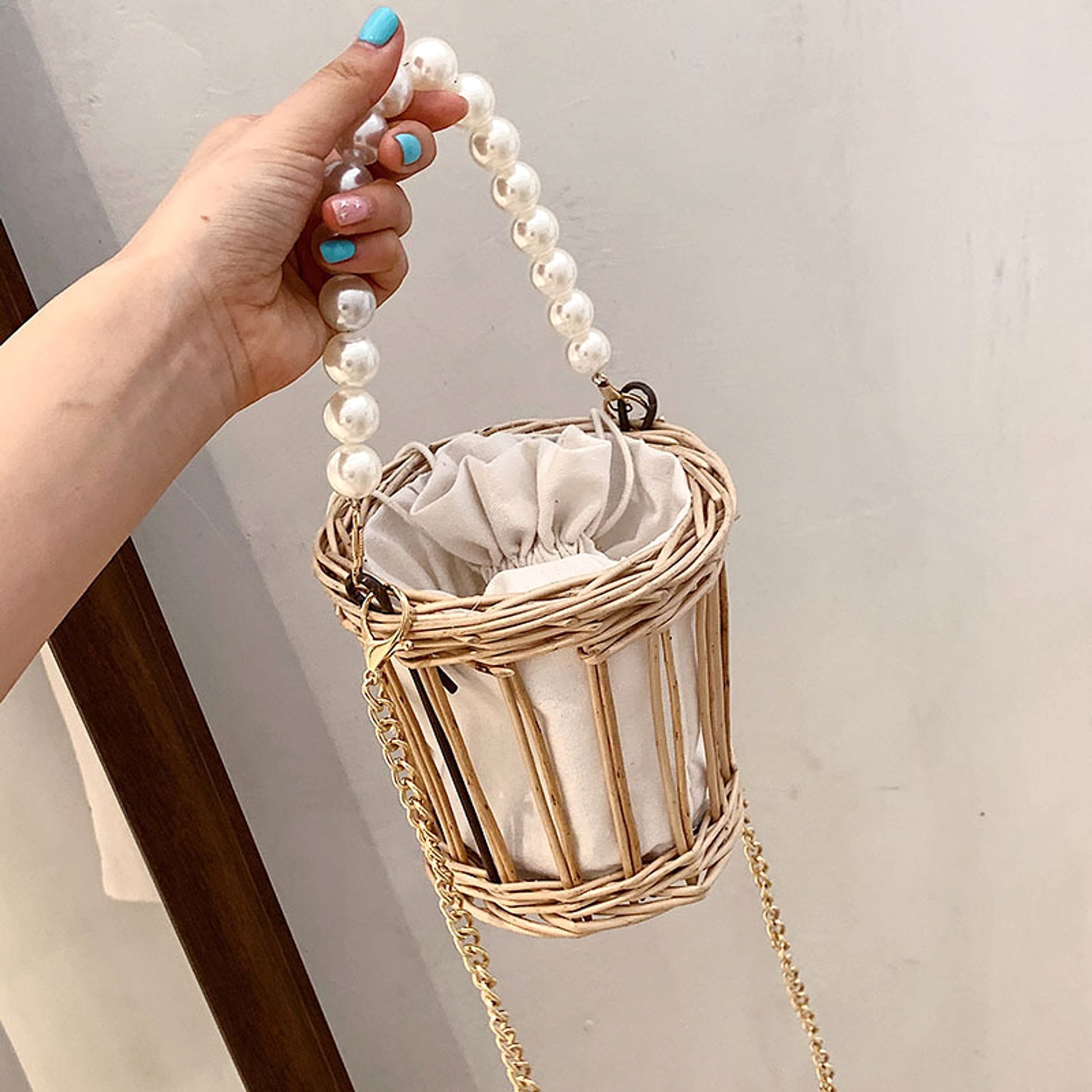 SolunaWeave™ – PearlBox Straw Bag - enhanced image 2