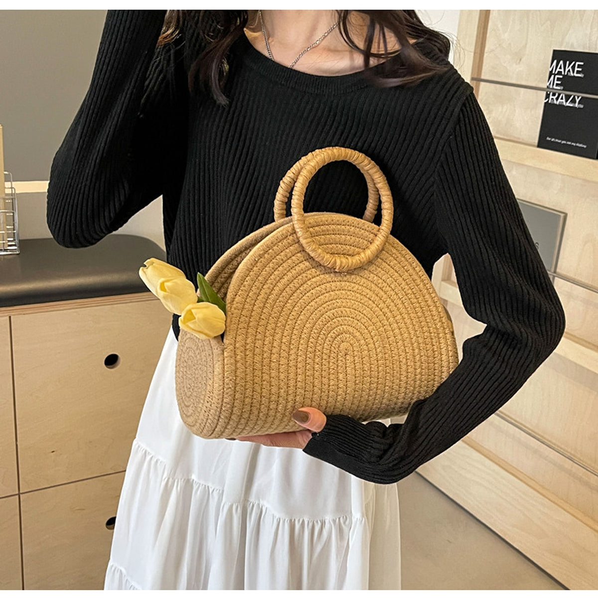SolunaWeave™ – Tulip Shell Handbag - enhanced image 2
