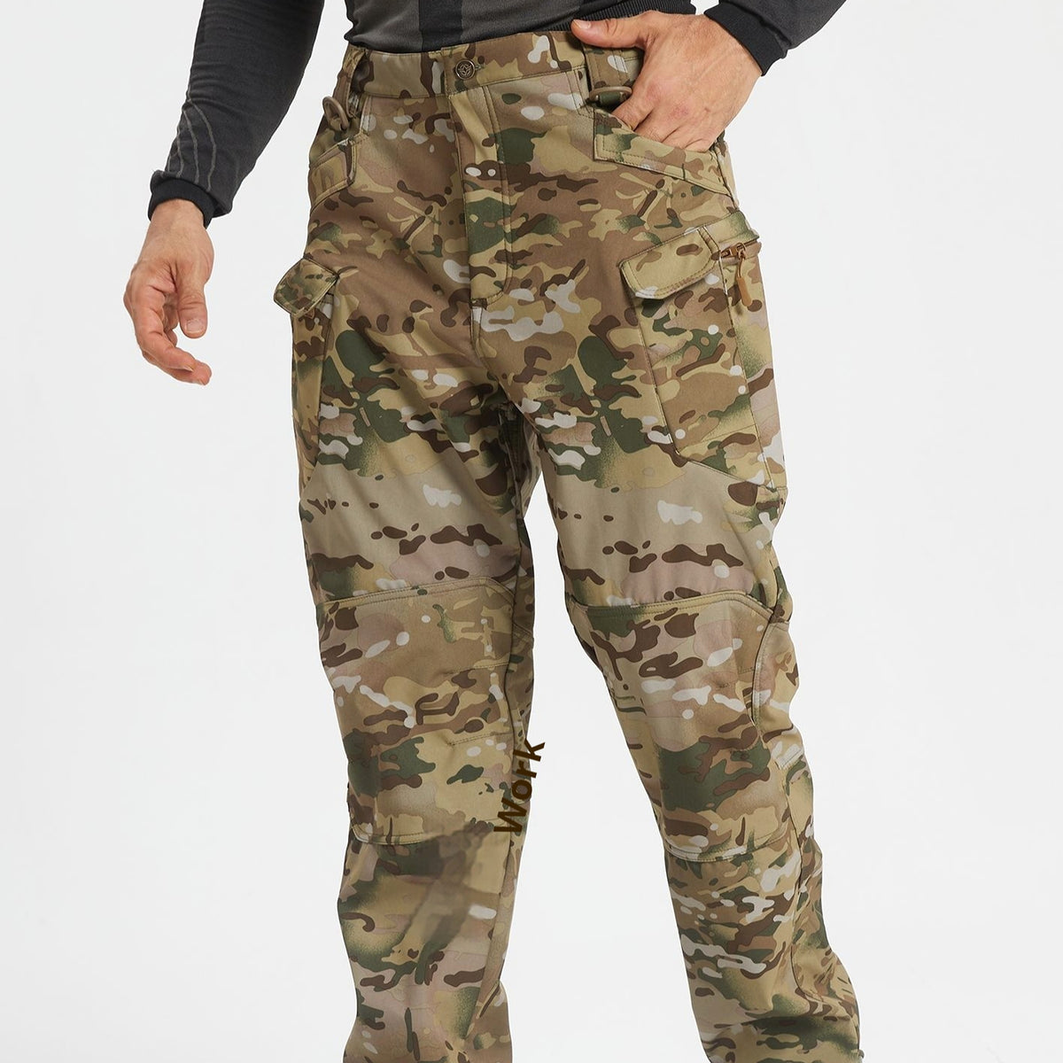 Sports Charging Soft Shell Polar Fleece Battle Climbing Pants - enhanced image 2