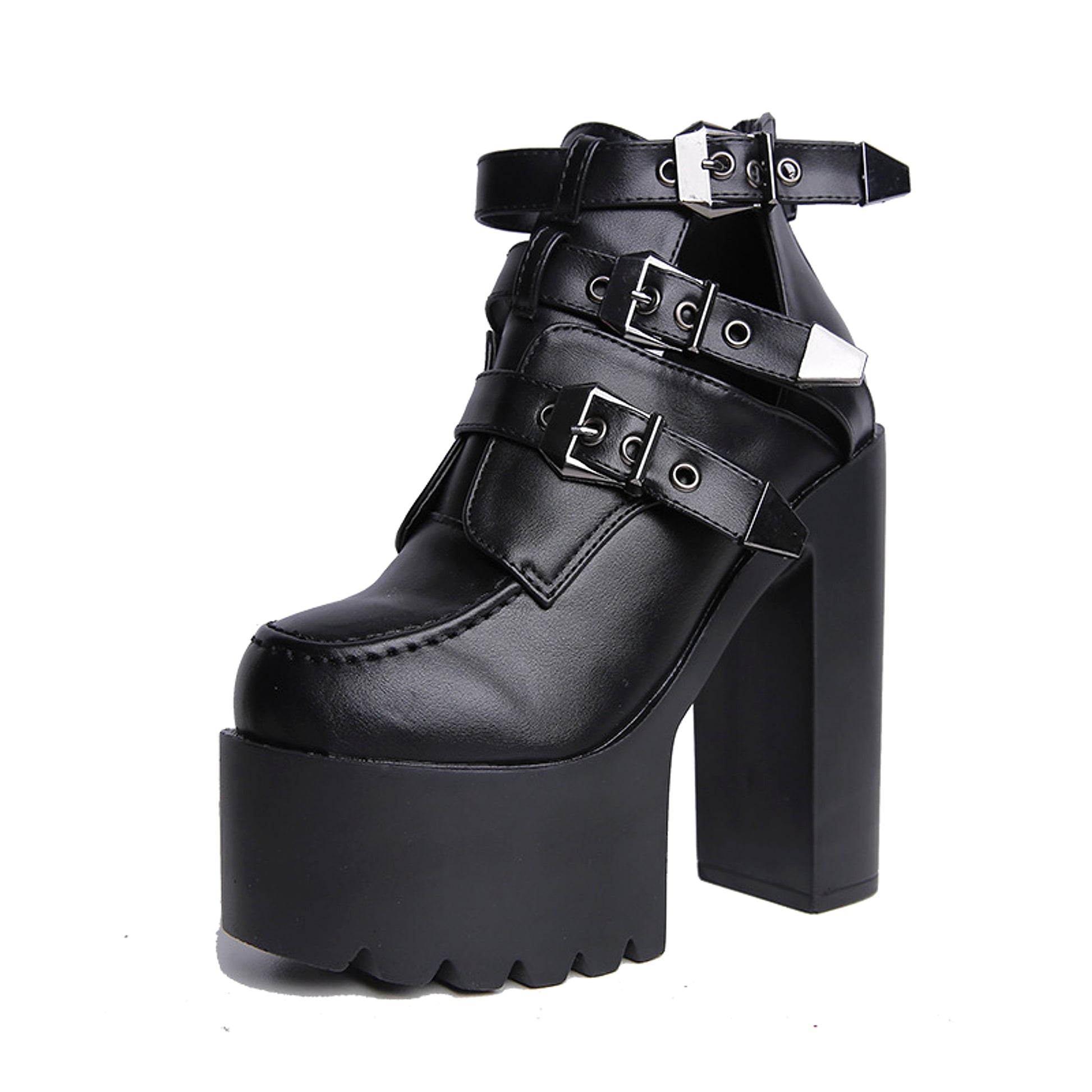 Spring Chunky Heel High Boots Shoe Women - enhanced image 2