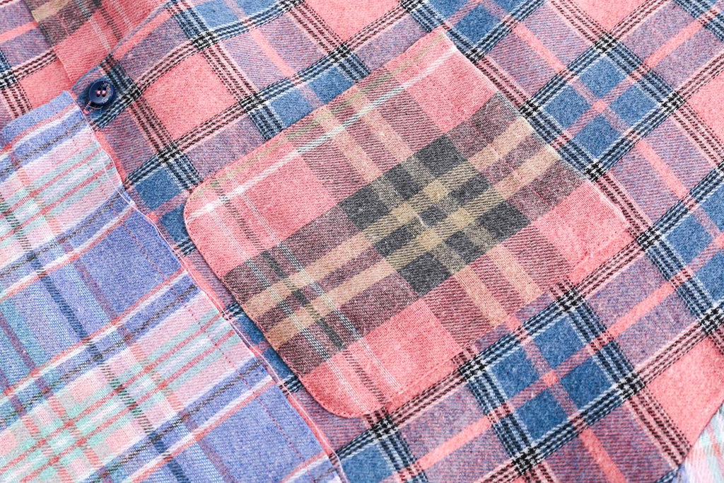 Spring Japanese Style Trend Plaid Stitching DressShirt Women - enhanced image 2