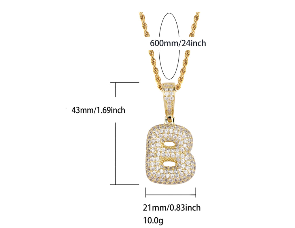 Stitchable Custom Hip Hop Necklace - enhanced image 2