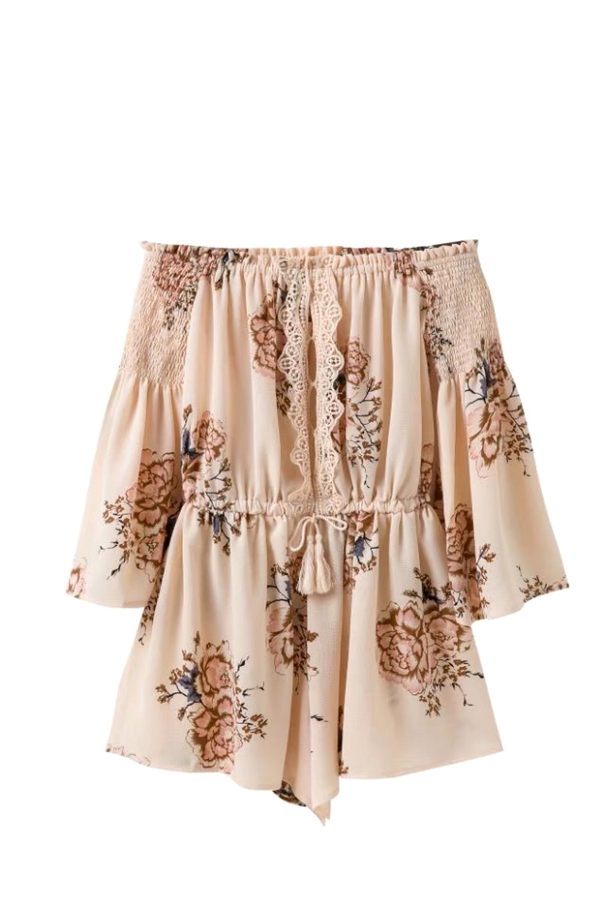 Strapless off-the-shoulder jumpsuit - enhanced image 2