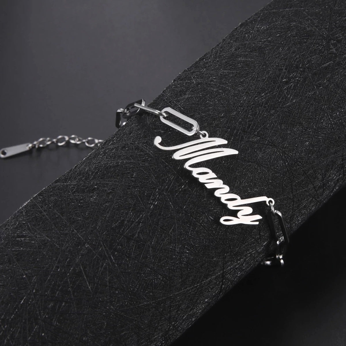Stylish Stainless Steel Square Chain Bracelet – Modern & Minimalist Design - enhanced image 2