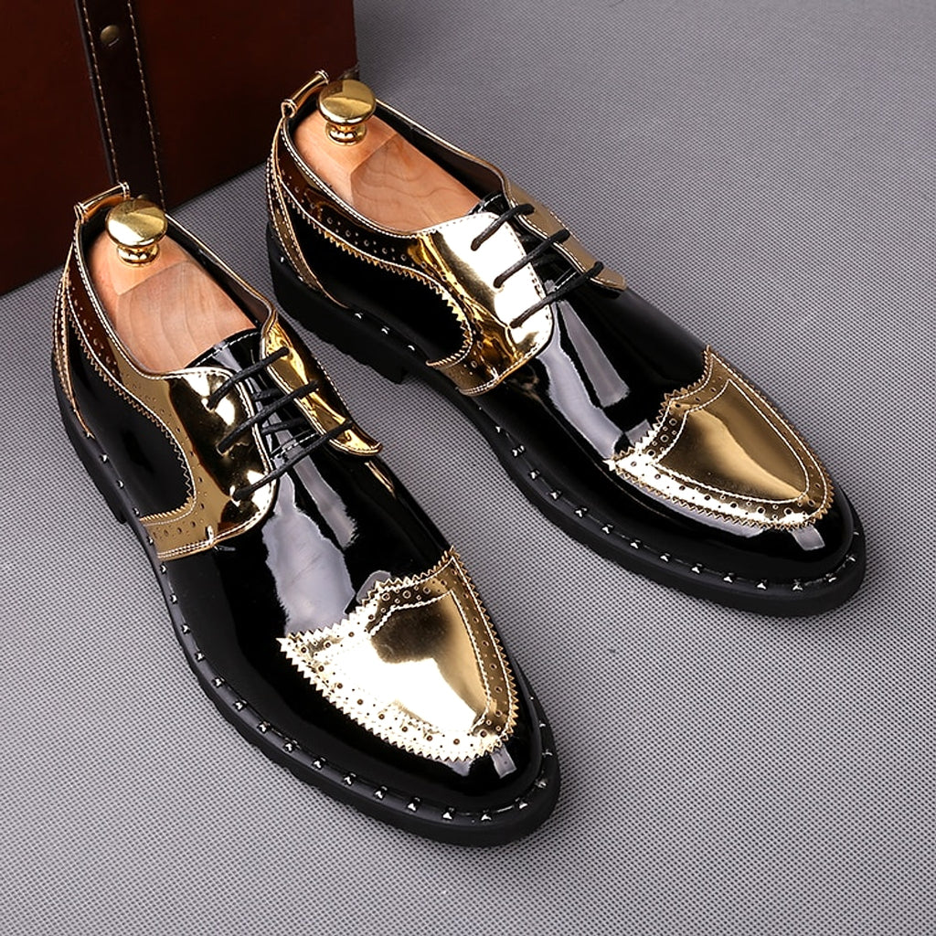 Summer British pointed casual leather shoes Men - enhanced image 2
