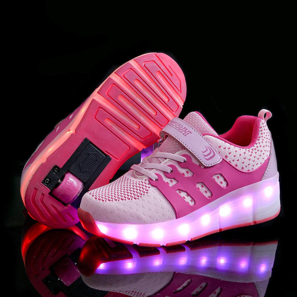 Switch Charging LED Light Children Adult Roller Skates Ultralight Wheel Shoes - enhanced image 2