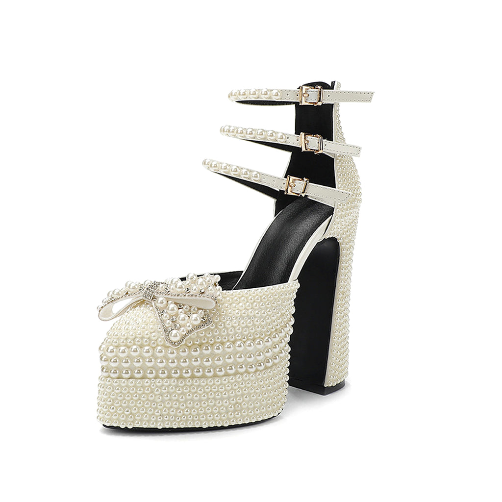 Women´s High Heels Pearl Shoe - enhanced image 2