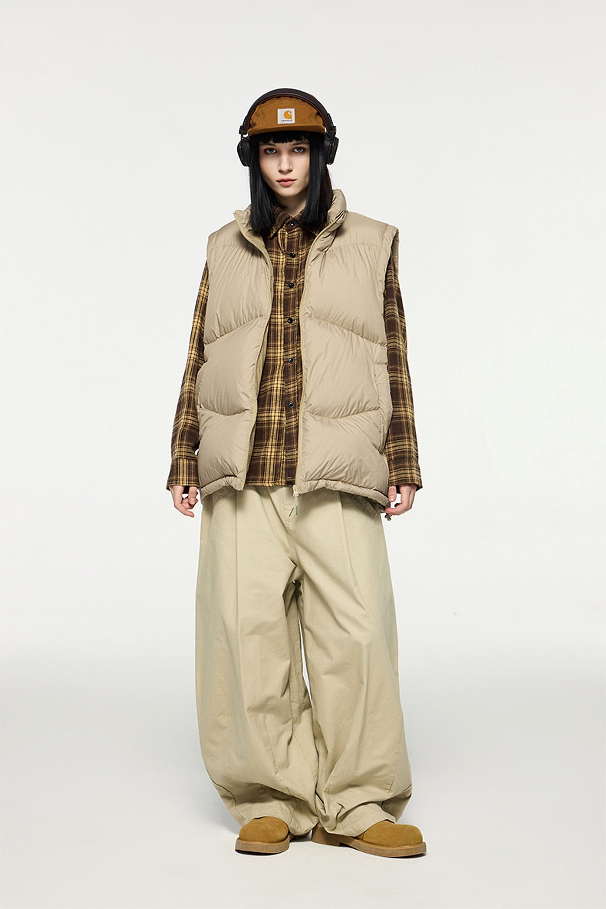 Thin And Portable Puff Down Vest White Duck Down Warm Vest Coat - enhanced image 2