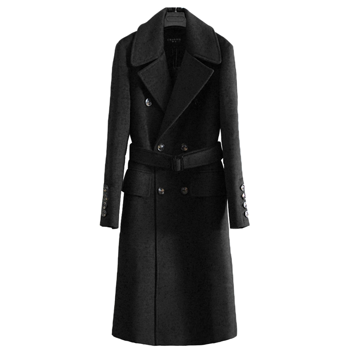 Trench Coat With Belt For Men - enhanced image 2