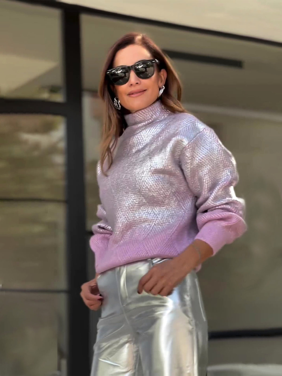 Turtleneck Fashion Sweater Pullover Leisure Women's Clothing - enhanced image 2