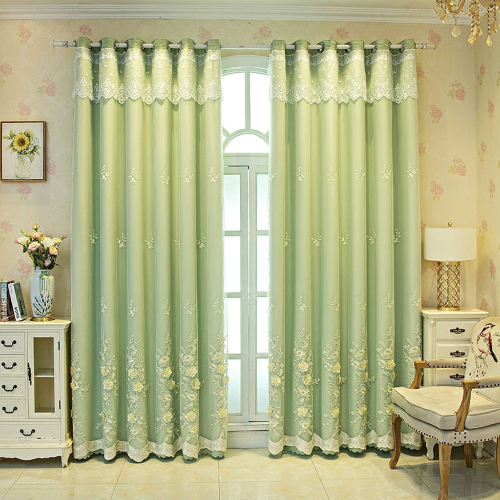 Veloria™ – Double Open Curtain Set – Magnolia Elegance Edition - enhanced image 2