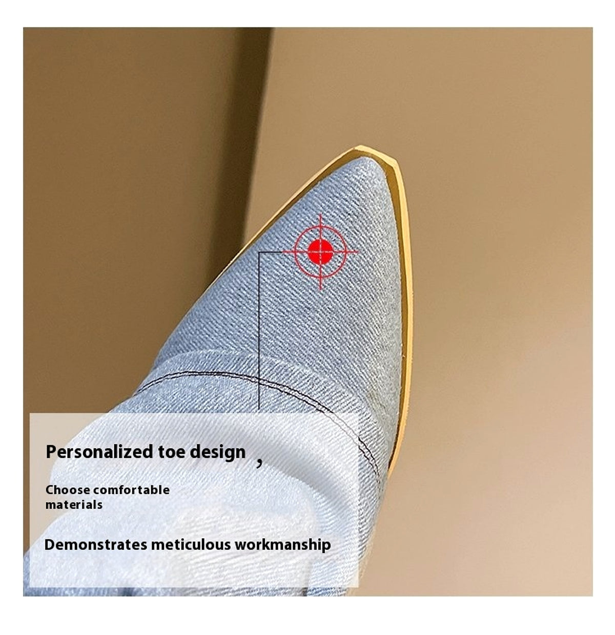 Velvexa™ – High Heel Denim Stretch Boots - enhanced image 2