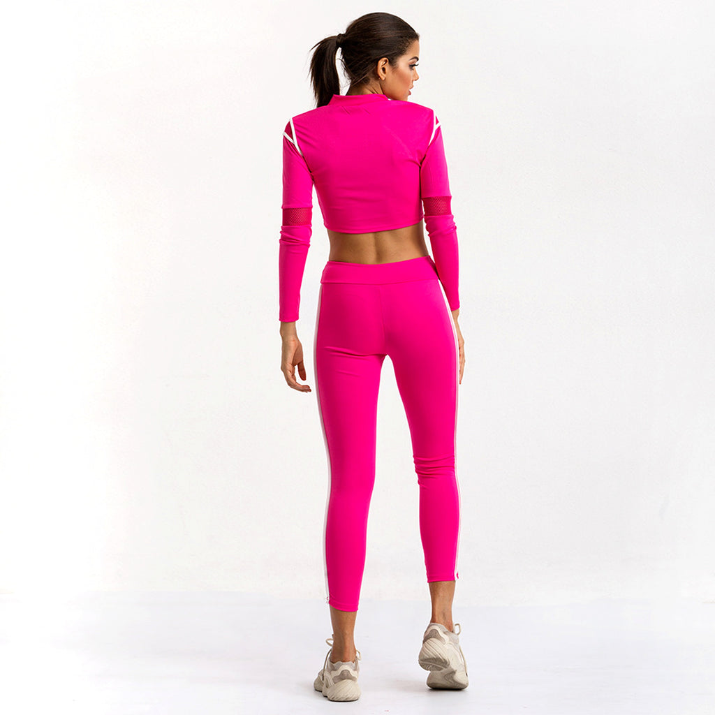 VibeFlex™ – Deep V Mesh Cut-Out 2pc Stretch Set - enhanced image 2