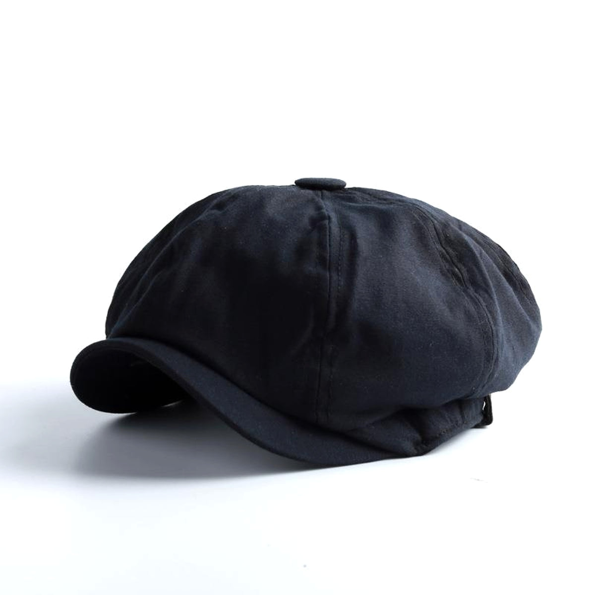 A1. Vintage Spring And Autumn Leisure Wool British Octagonal Hat - enhanced image 2