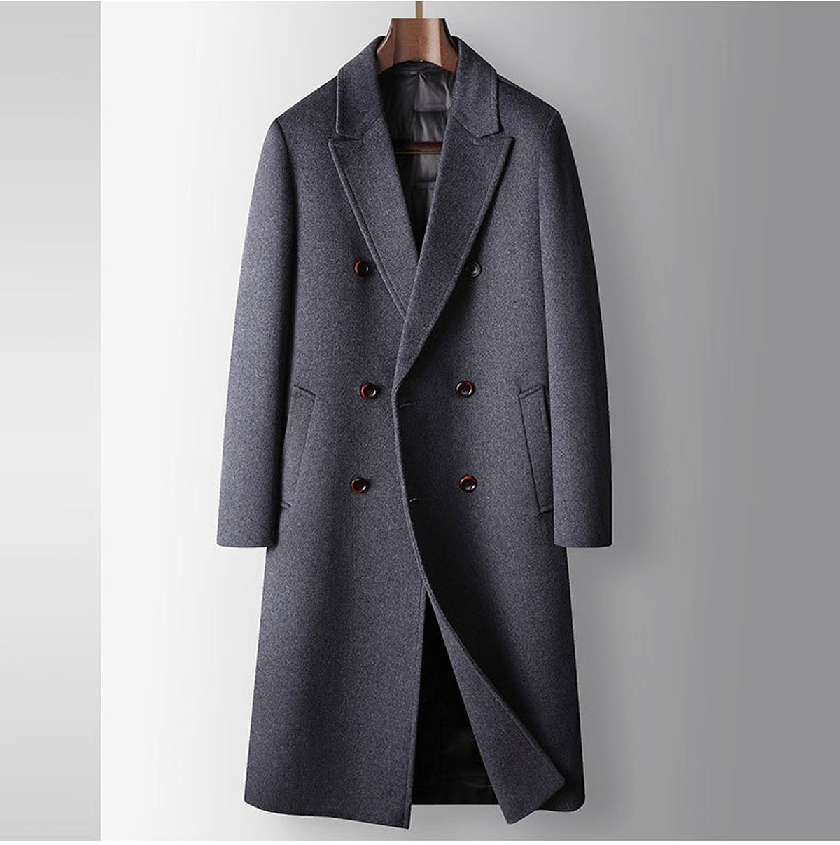 White Duck Down Liner Warm Woolen Coat - enhanced image 2